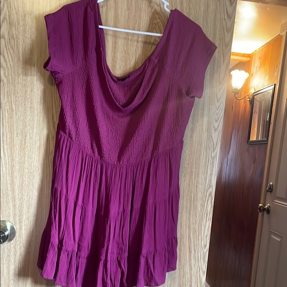 Torrid Pink Ruffle Top - Picture 2 of 4